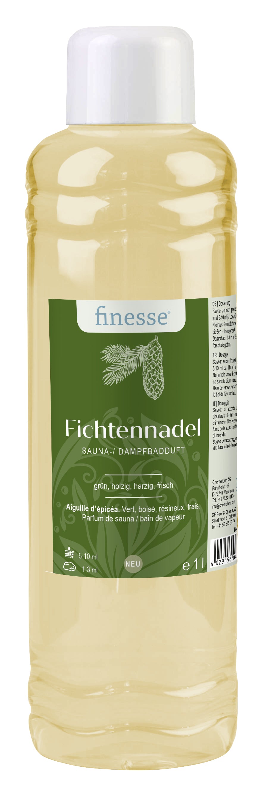 Aiguilles d’épicéa : vert, boisé, résineux, frais 250 mL / 1 L 1443501FI-FR