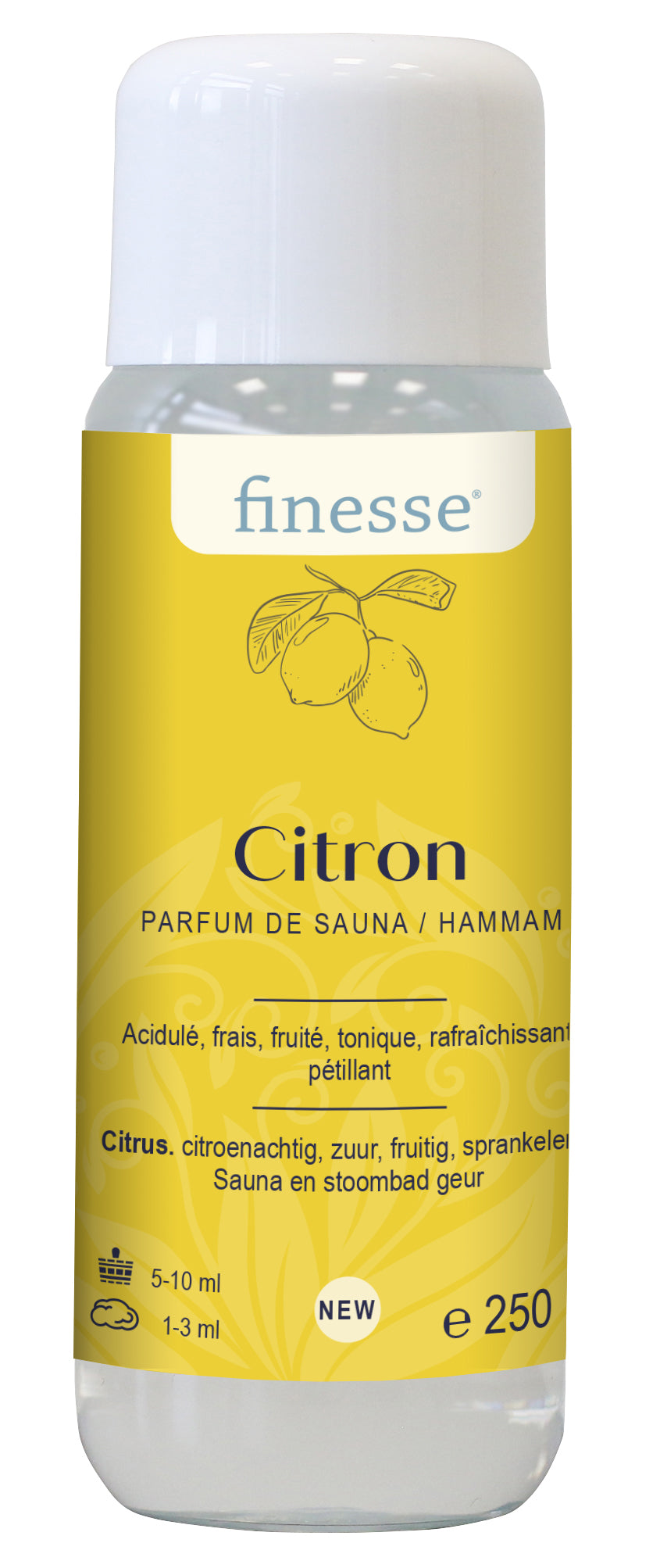 Citron : acidulé, frais, fruité, tonique, pétillant 250 mL / 1 L 1444502FI-FR