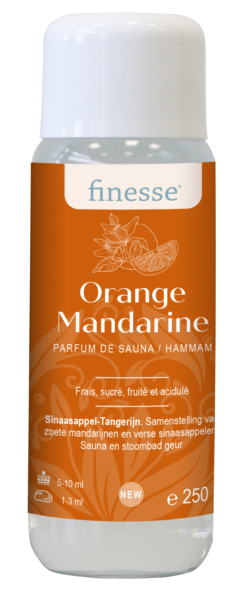 Orange - Mandarine : frais, sucré, fruité, acidulé 250 mL / 1 L 1445502FI-FR