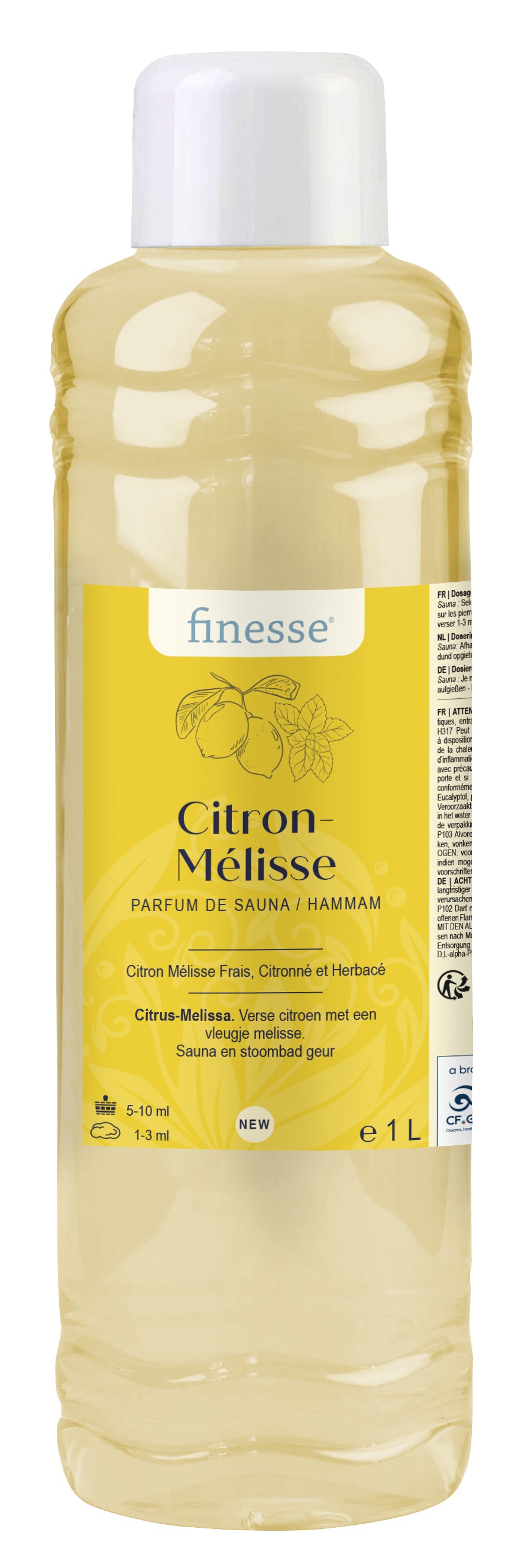 Citron Mélisse : frais, citronné, herbacé 250 mL / 1 L 1629501FI-FR
