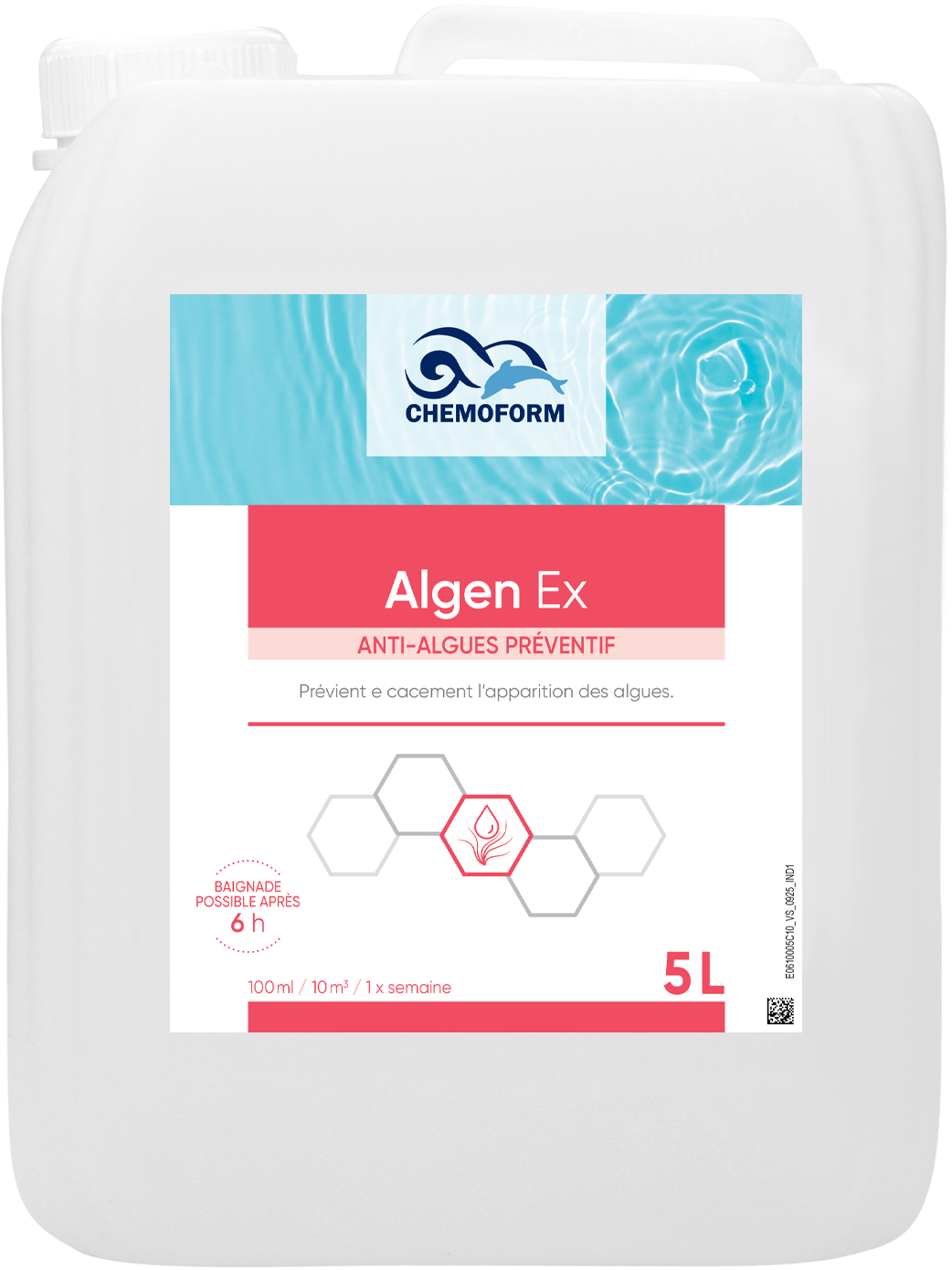 Algen Ex Anti-algues standard. les 2 semaines Bidon de 5 L 2
