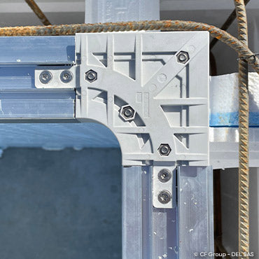 Rail aluminium en « U » pour CF block, CF block l & CF block X CFKITANGLE