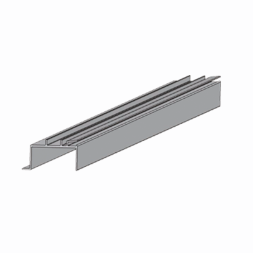Rail aluminium en « U » pour CF block, CF block l & CF block X CFRAIL