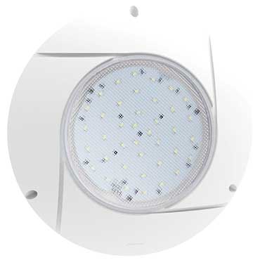 Collerette pour projecteur extra-plat blanc