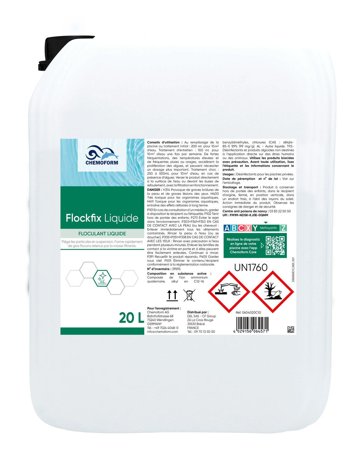 FlockFix Liquide — Bidon de 20 L