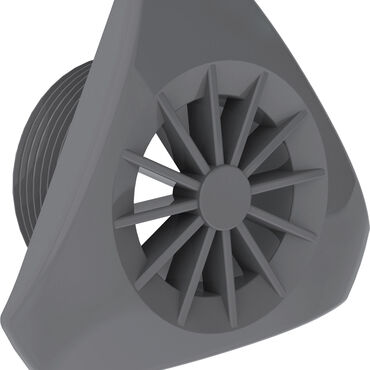Enjoliveur triangulaire de couleur pour buse de refoulement — Gris anthracite