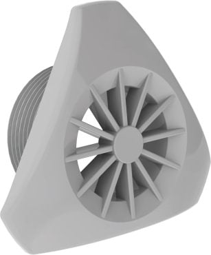 Enjoliveur triangulaire de couleur pour buse de refoulement — Gris