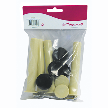 Kit de pièces de rechange pour barrière souple CF comprenant : 4 bouchons + 4