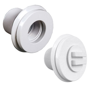 Prise balai avec obturateur — Blanc PB11L