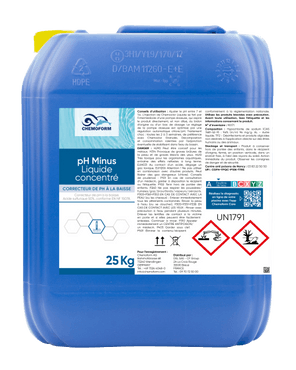 pH Minus Liquide — Bidon de 25 kg MIN25S